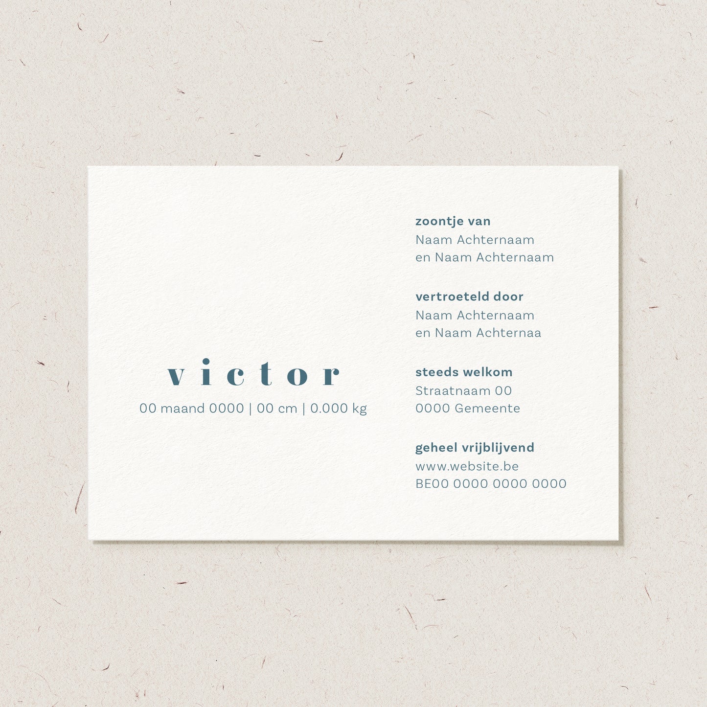 Geboortekaartje 'Victor'
