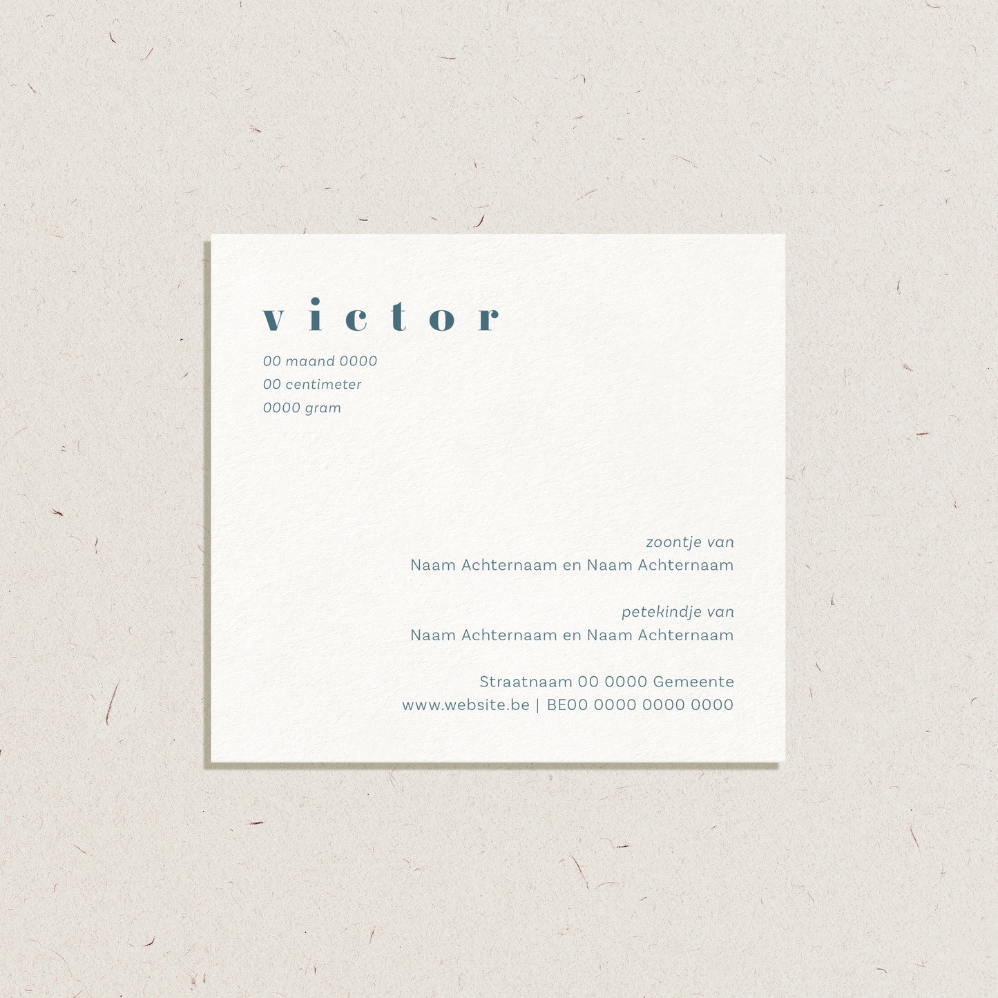 Geboortekaartje 'Victor'
