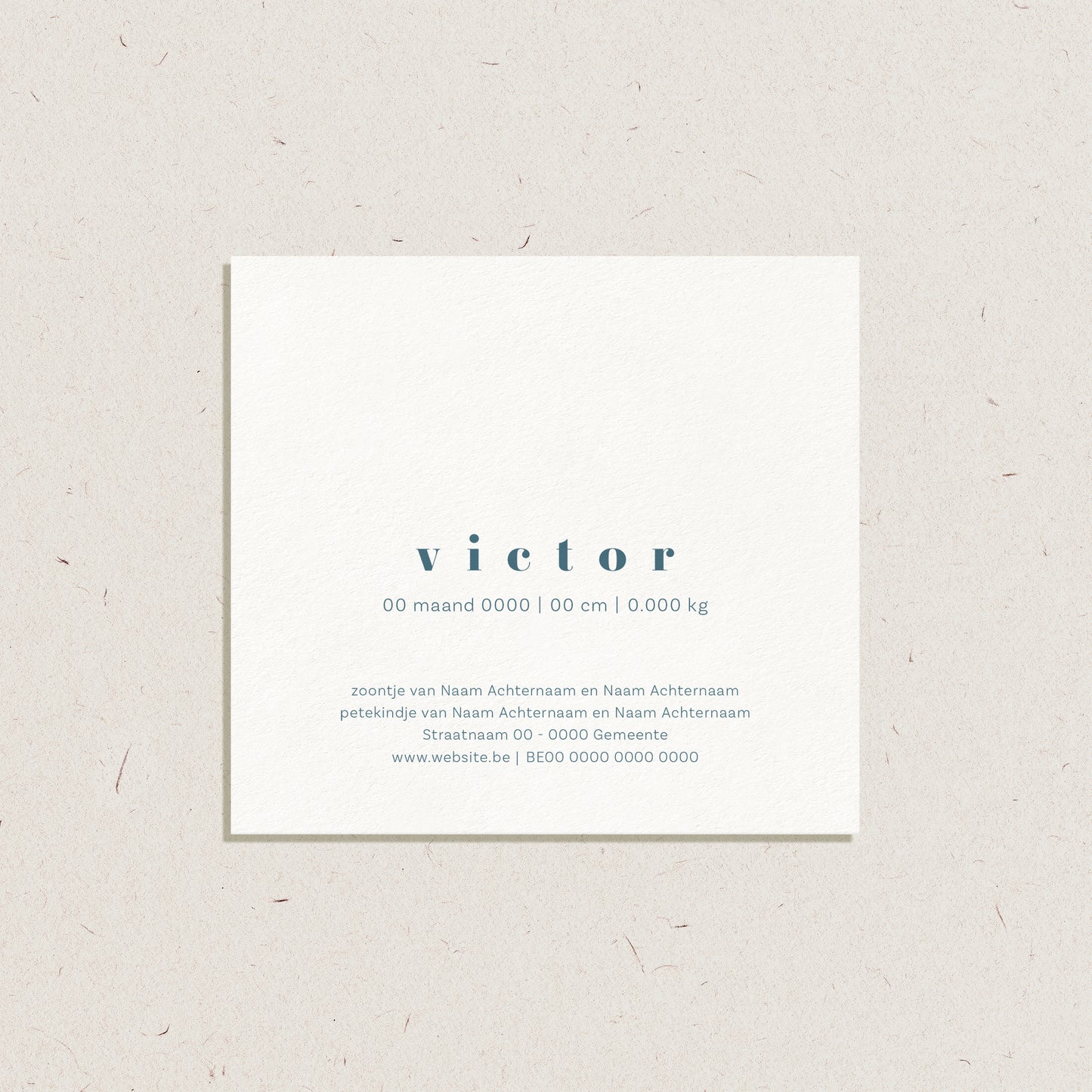 Geboortekaartje 'Victor'