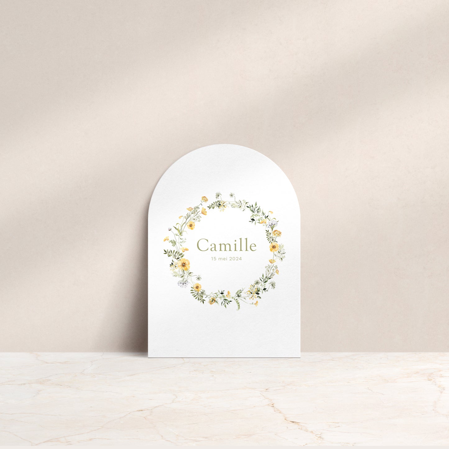 Geboortekaartje 'Camille'