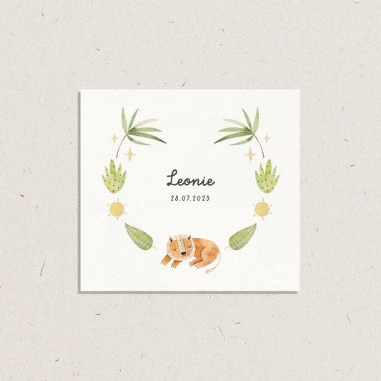 Geboortekaartje 'Leonie'