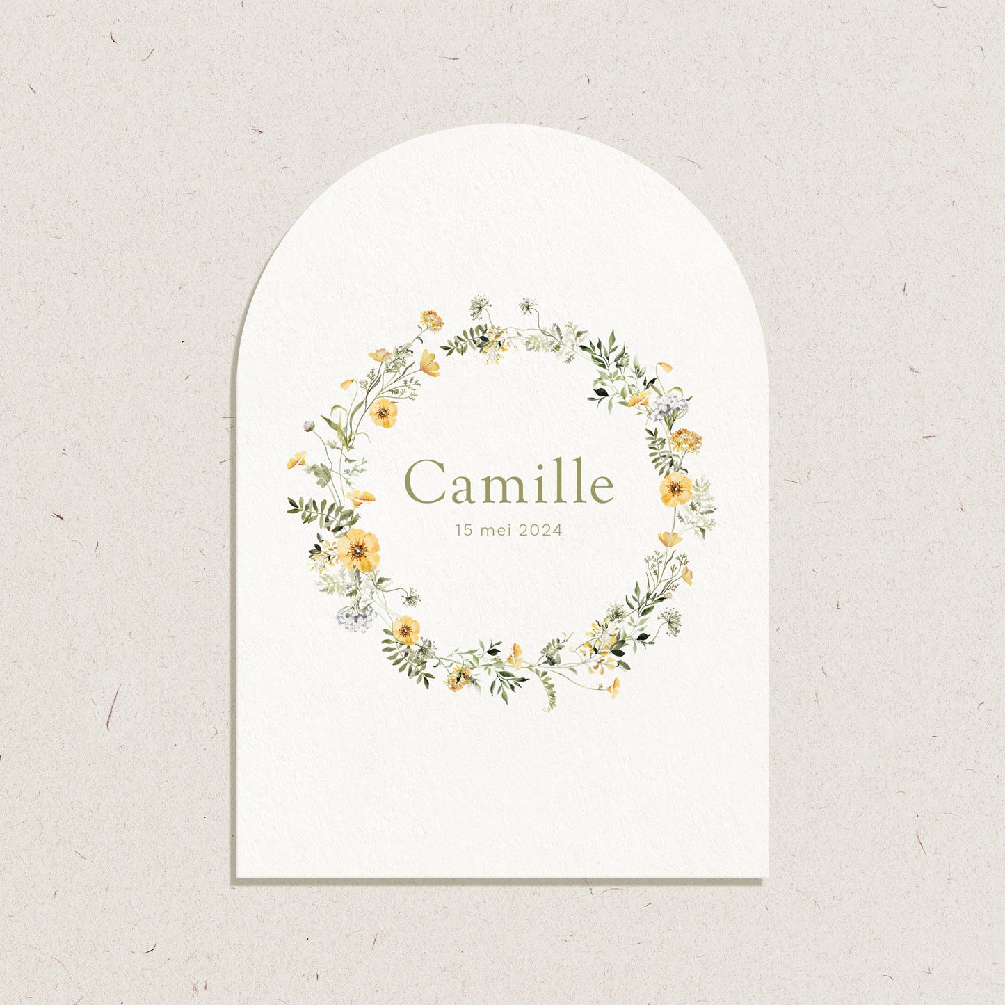 Geboortekaartje 'Camille'