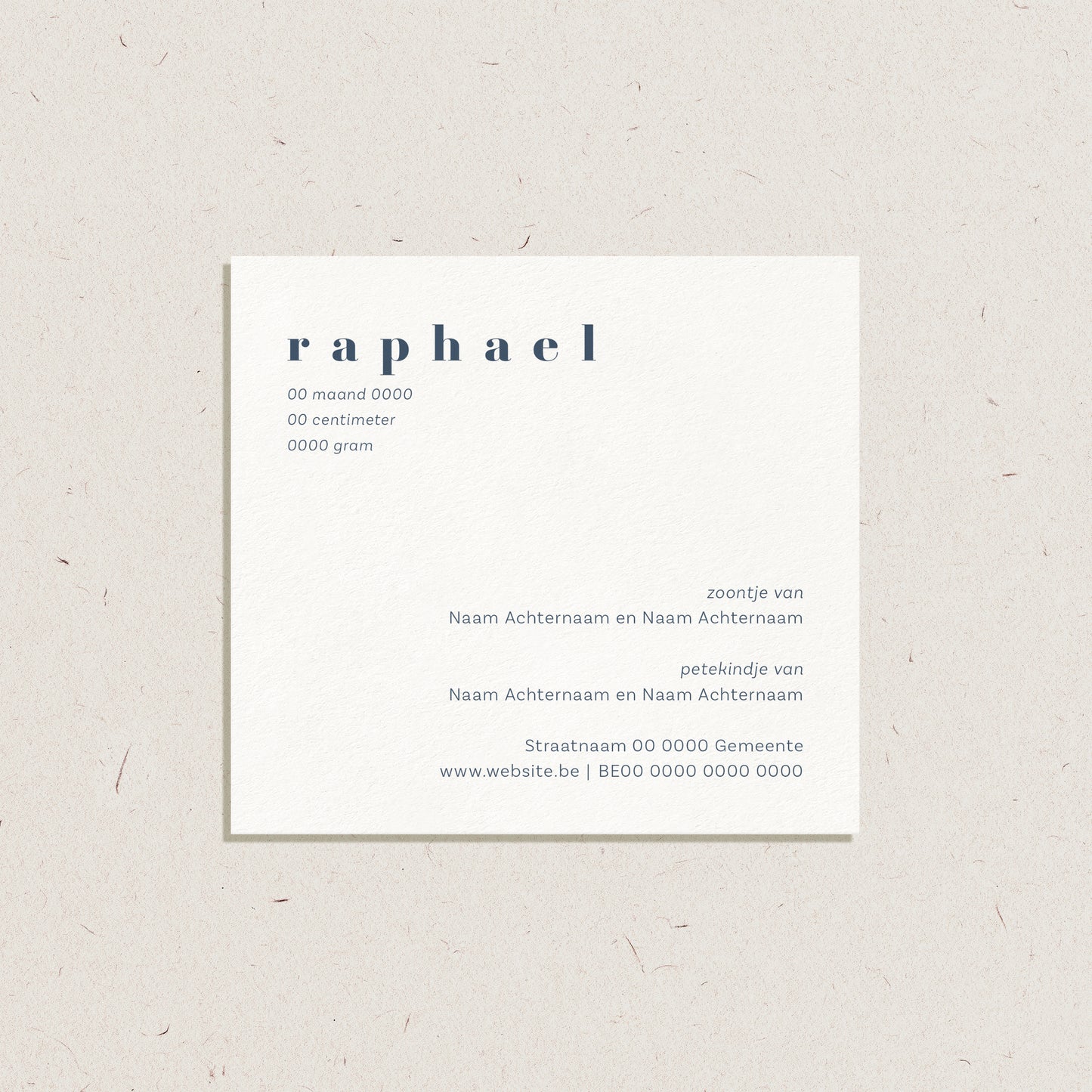 Geboortekaartje 'Raphael'