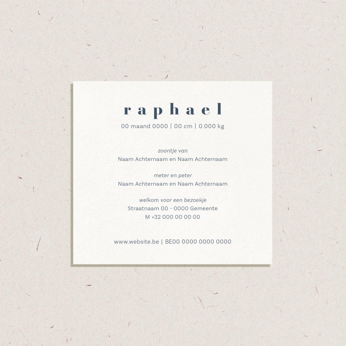 Geboortekaartje 'Raphael'
