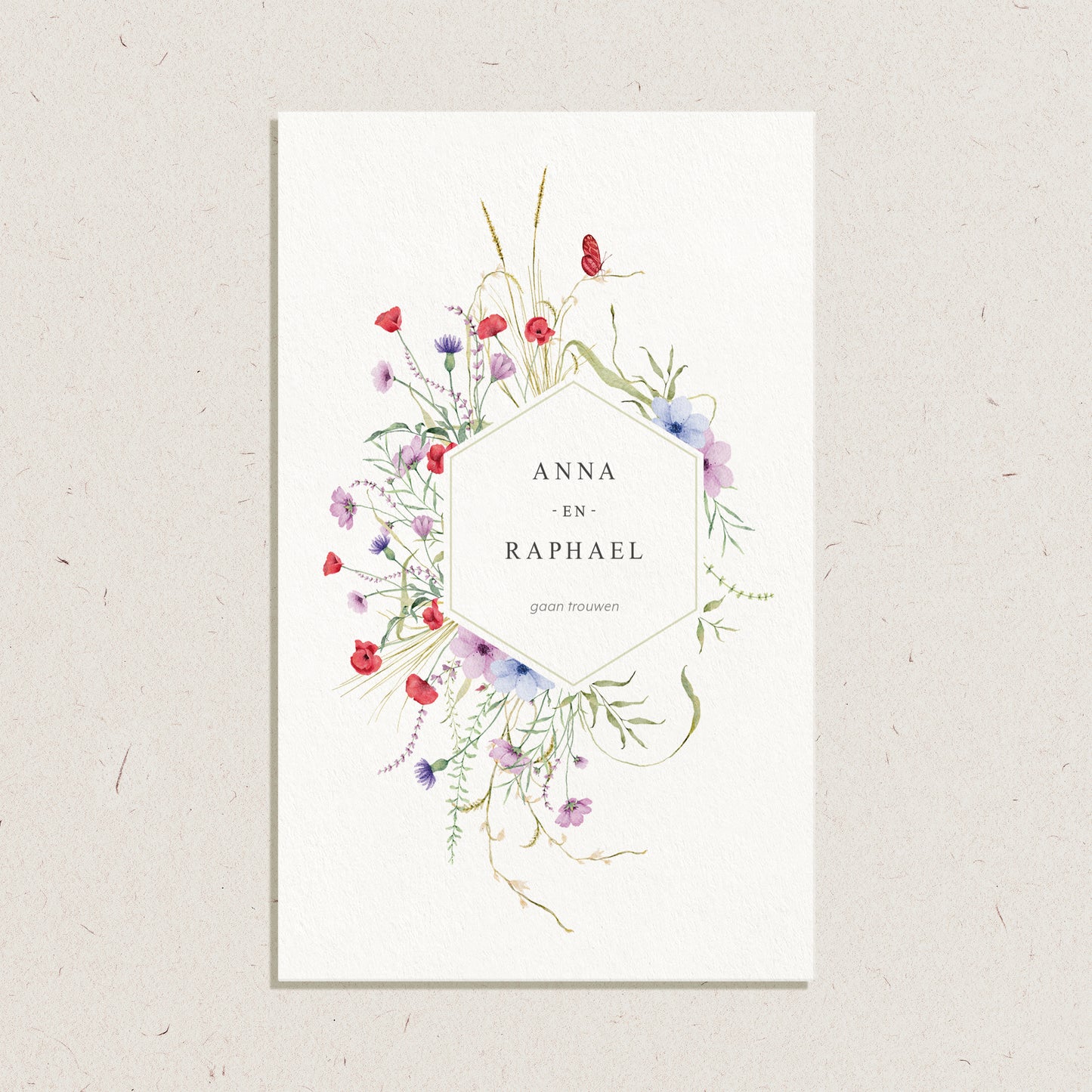 Trouwkaart 'Anna & Raphael'