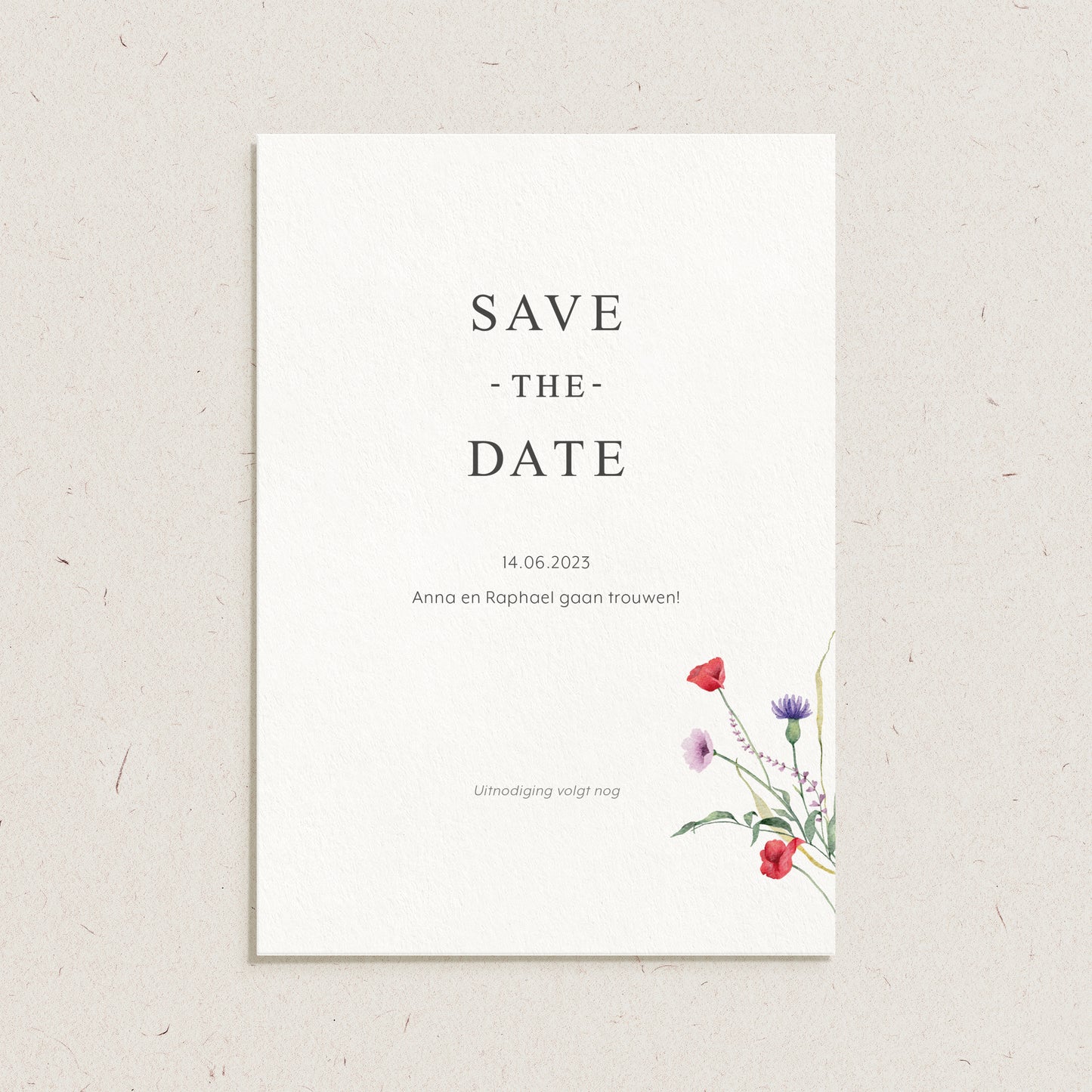 Save the date 'Anna & Raphael'