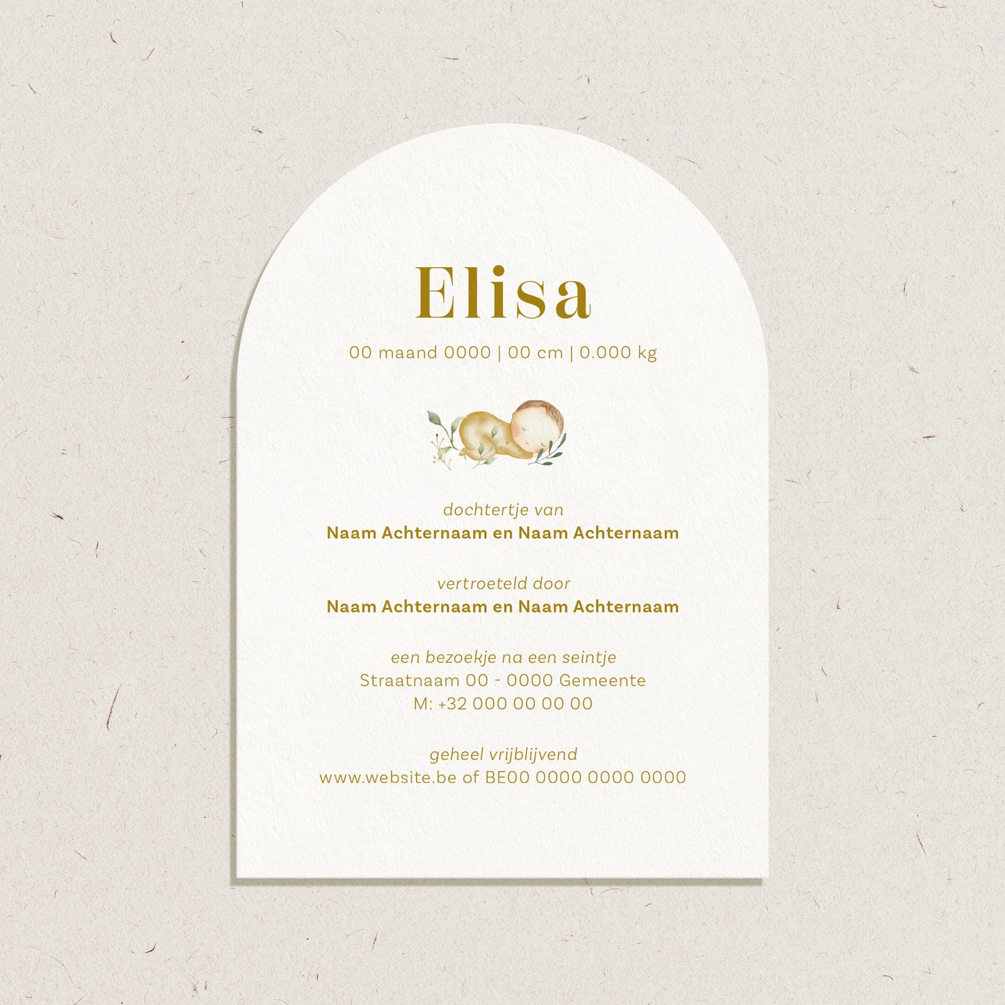 Geboortekaartje 'Elisa'