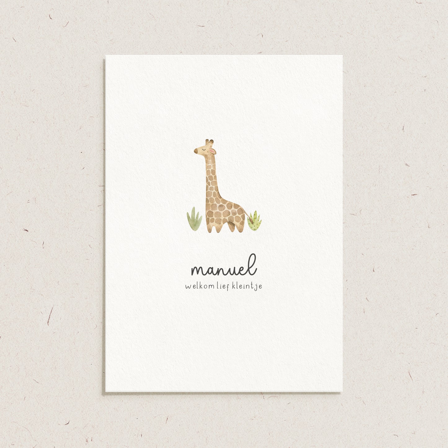 Geboortekaartje 'Manuel'