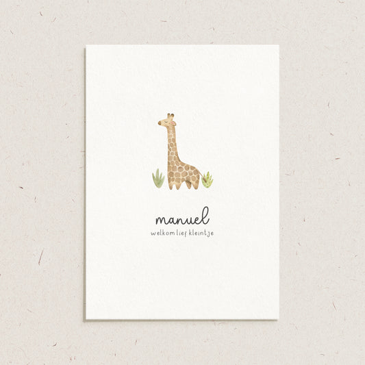 Geboortekaartje 'Manuel'