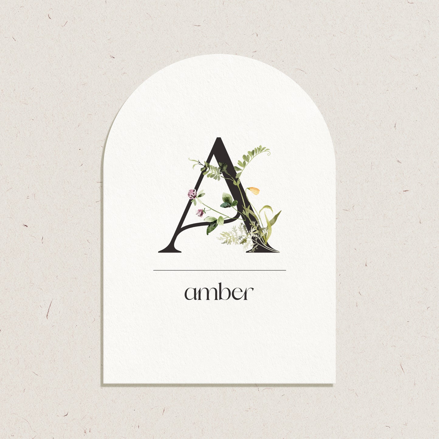 Geboortekaartje 'Amber'