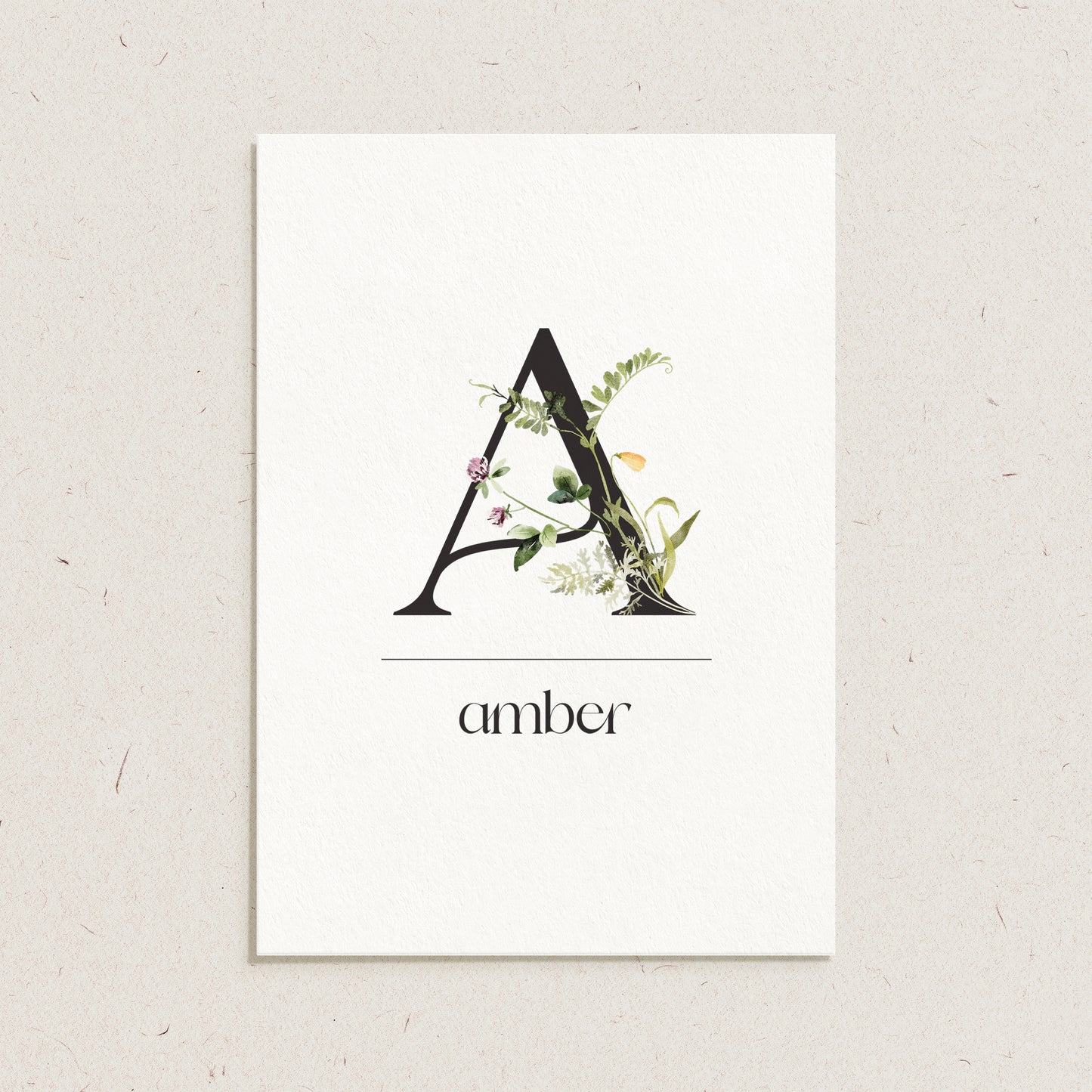 Geboortekaartje 'Amber'