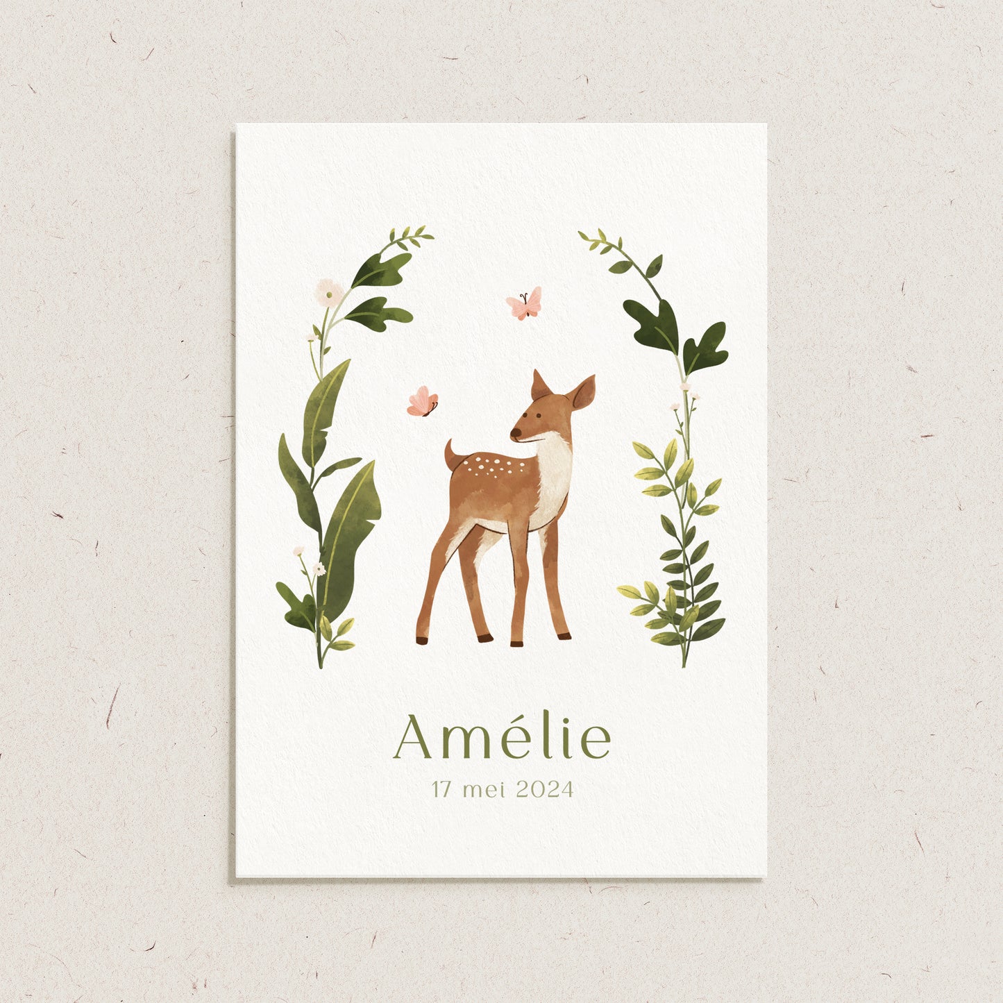 Geboortekaartje 'Amélie'