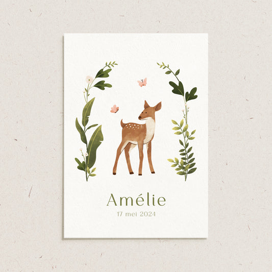 Geboortekaartje 'Amélie'