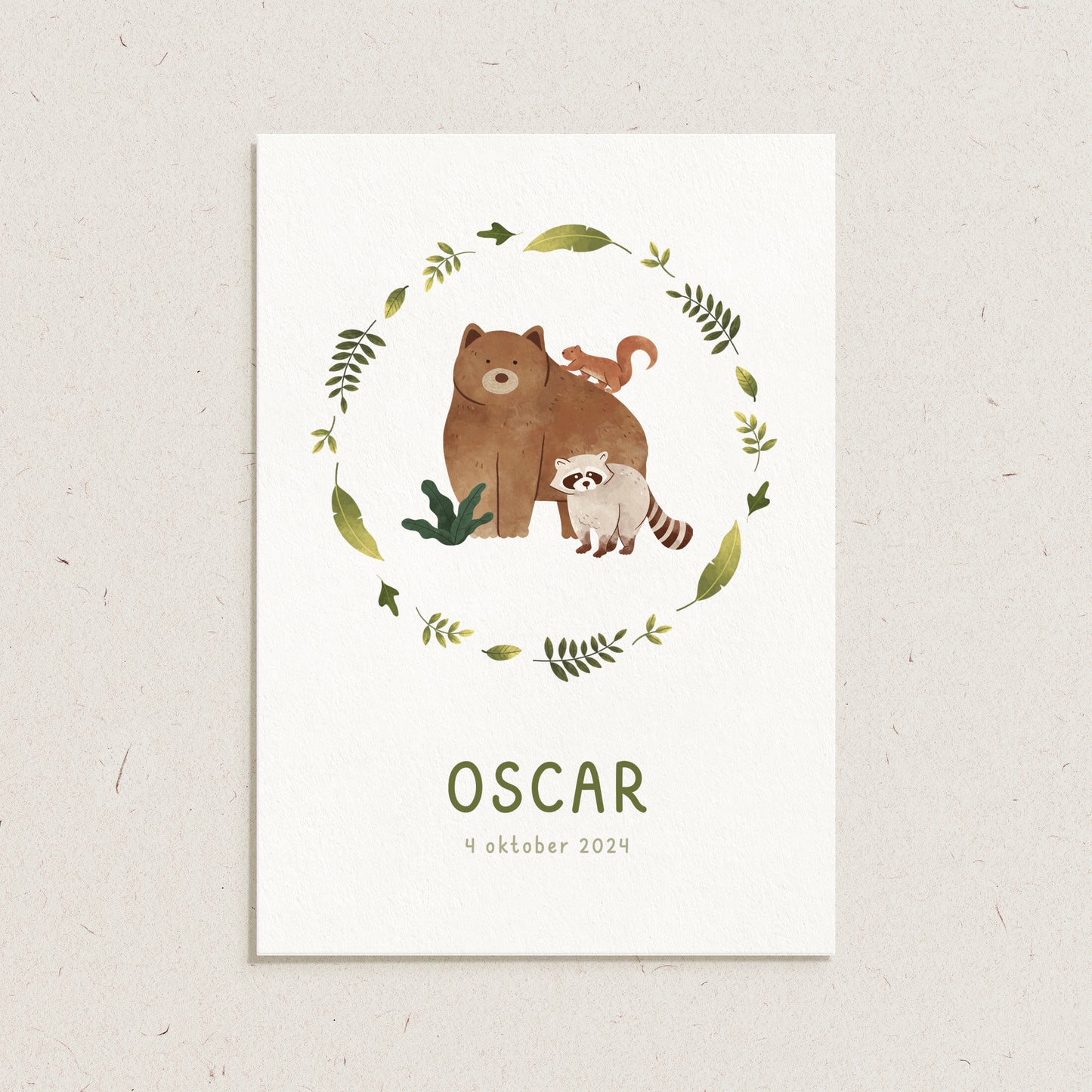 Geboortekaartje 'Oscar'