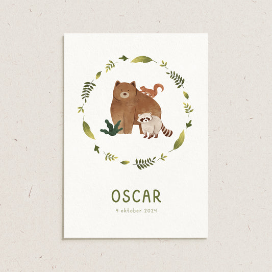 Geboortekaartje 'Oscar'