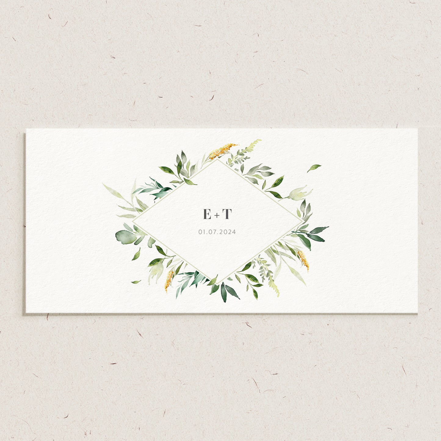 Trouwkaart 'Emma & Thomas'