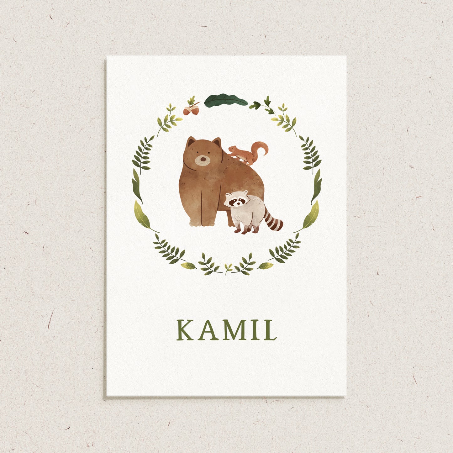 Geboortekaartje 'Kamil'