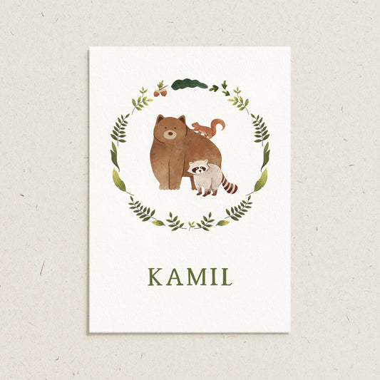 Geboortekaartje 'Kamil'