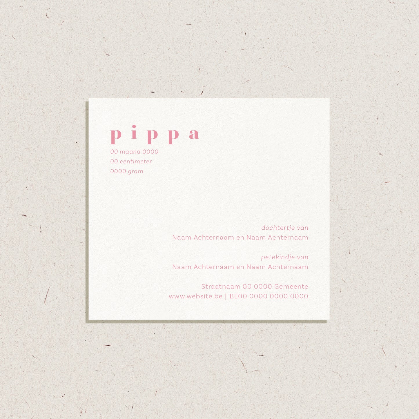 Geboortekaartje 'Pippa'