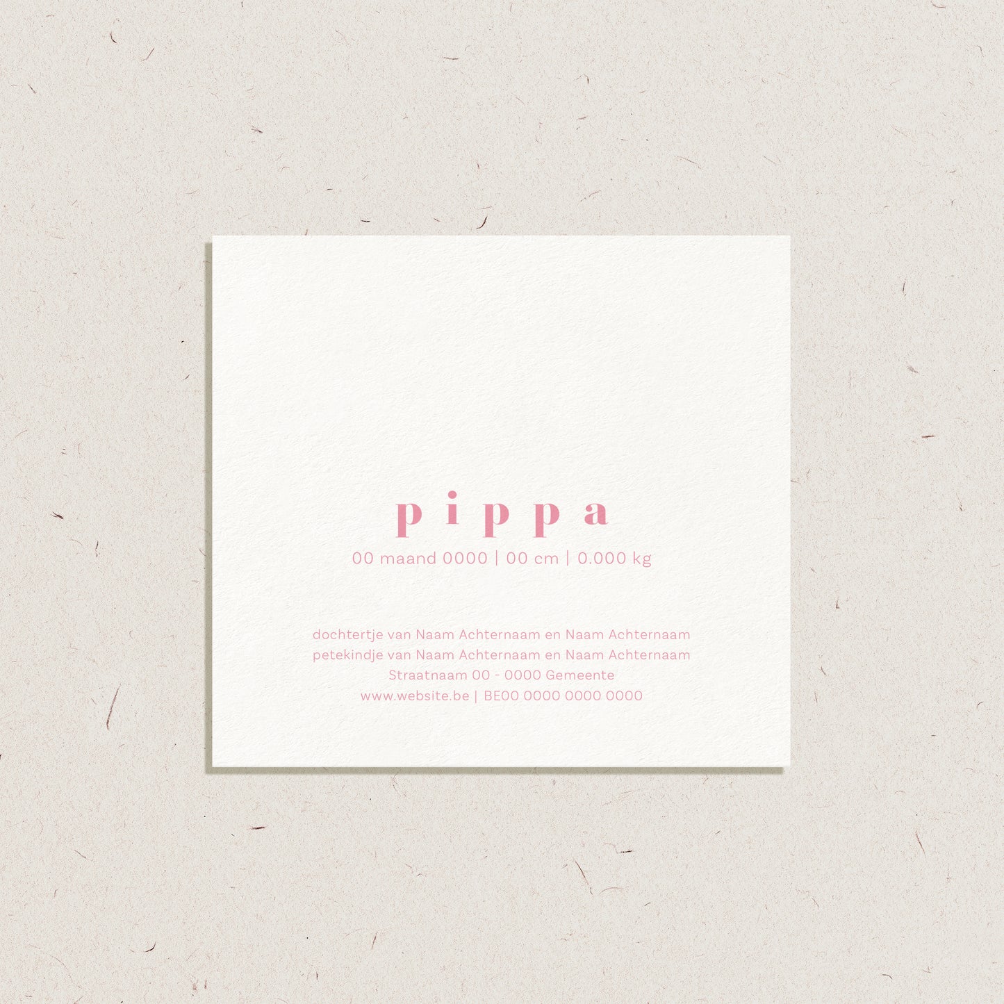 Geboortekaartje 'Pippa'