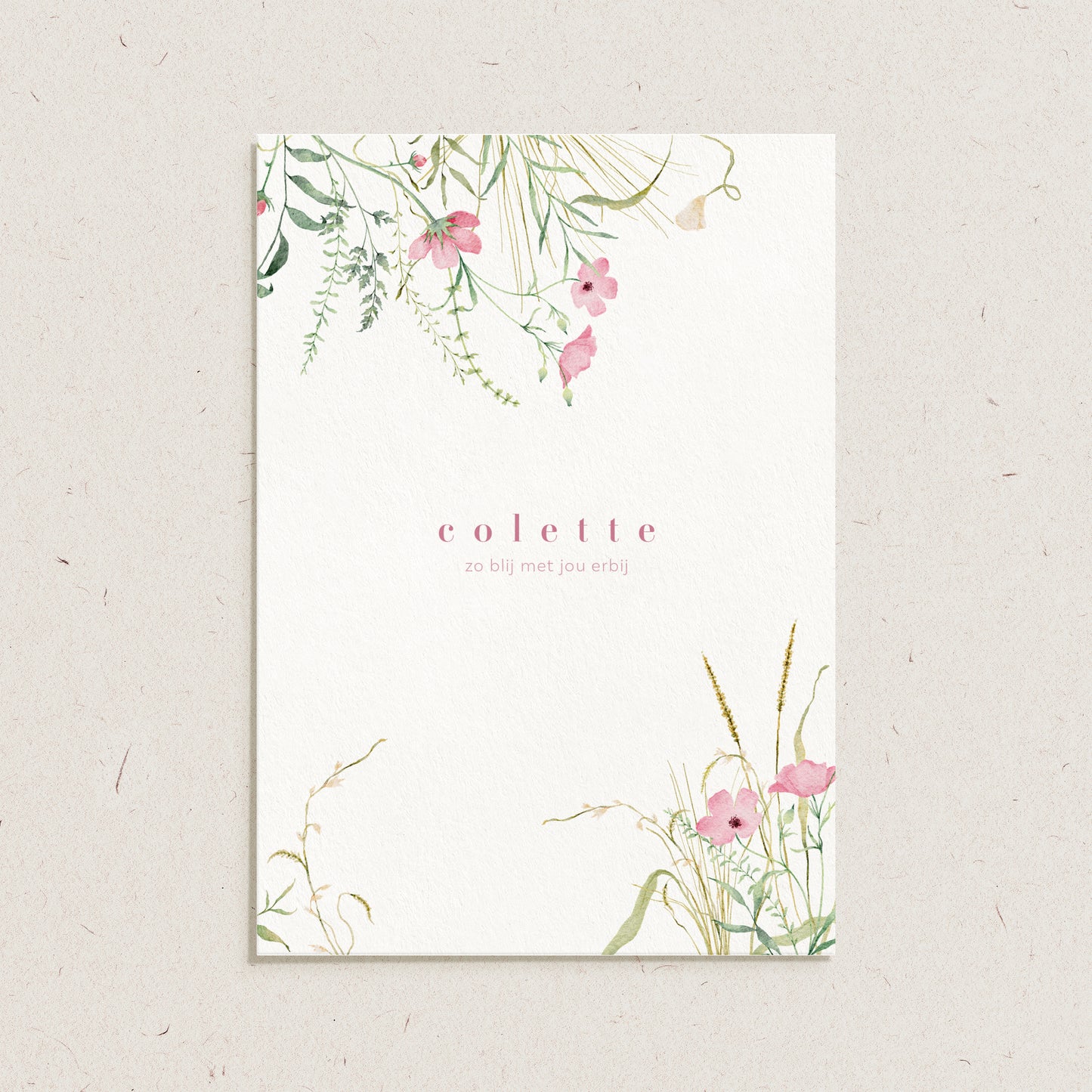 Geboortekaartje 'Colette'