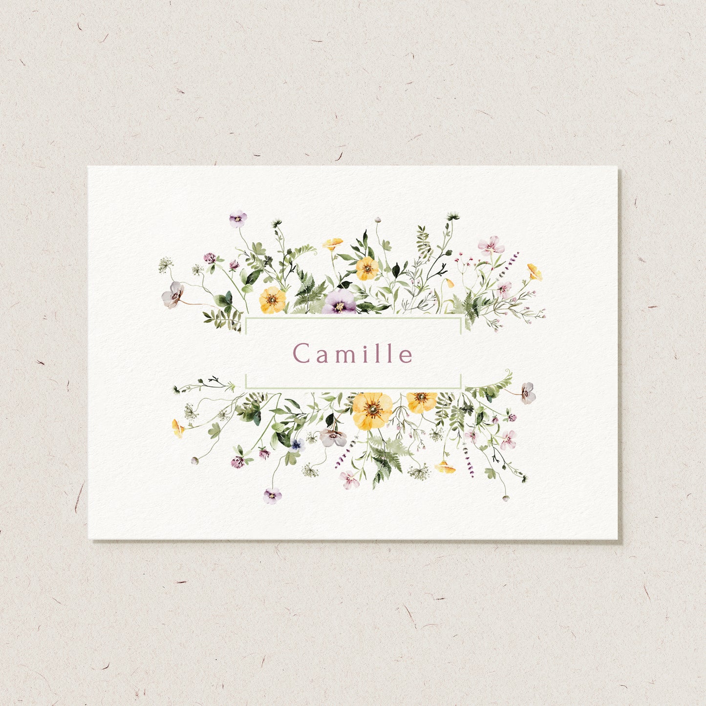 Geboortekaartje 'Camille'